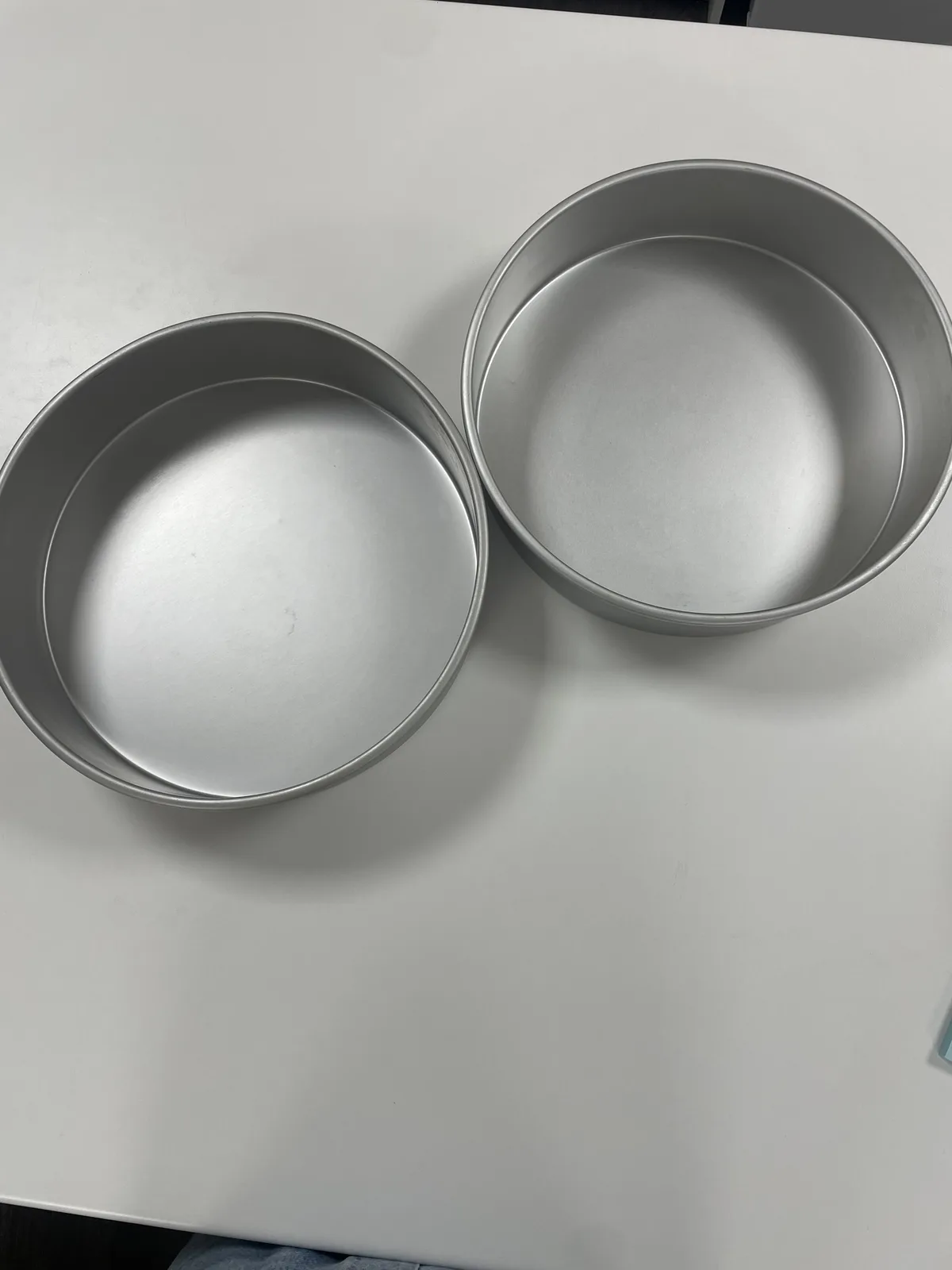 Pair of 12-inch round cake tins