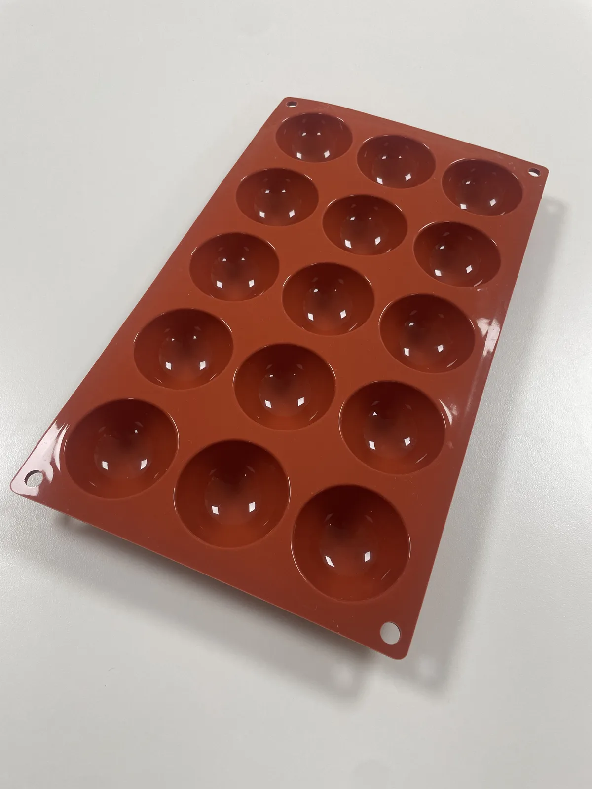 15-Cavity 2-inch Hemisphere Chocolate Mould