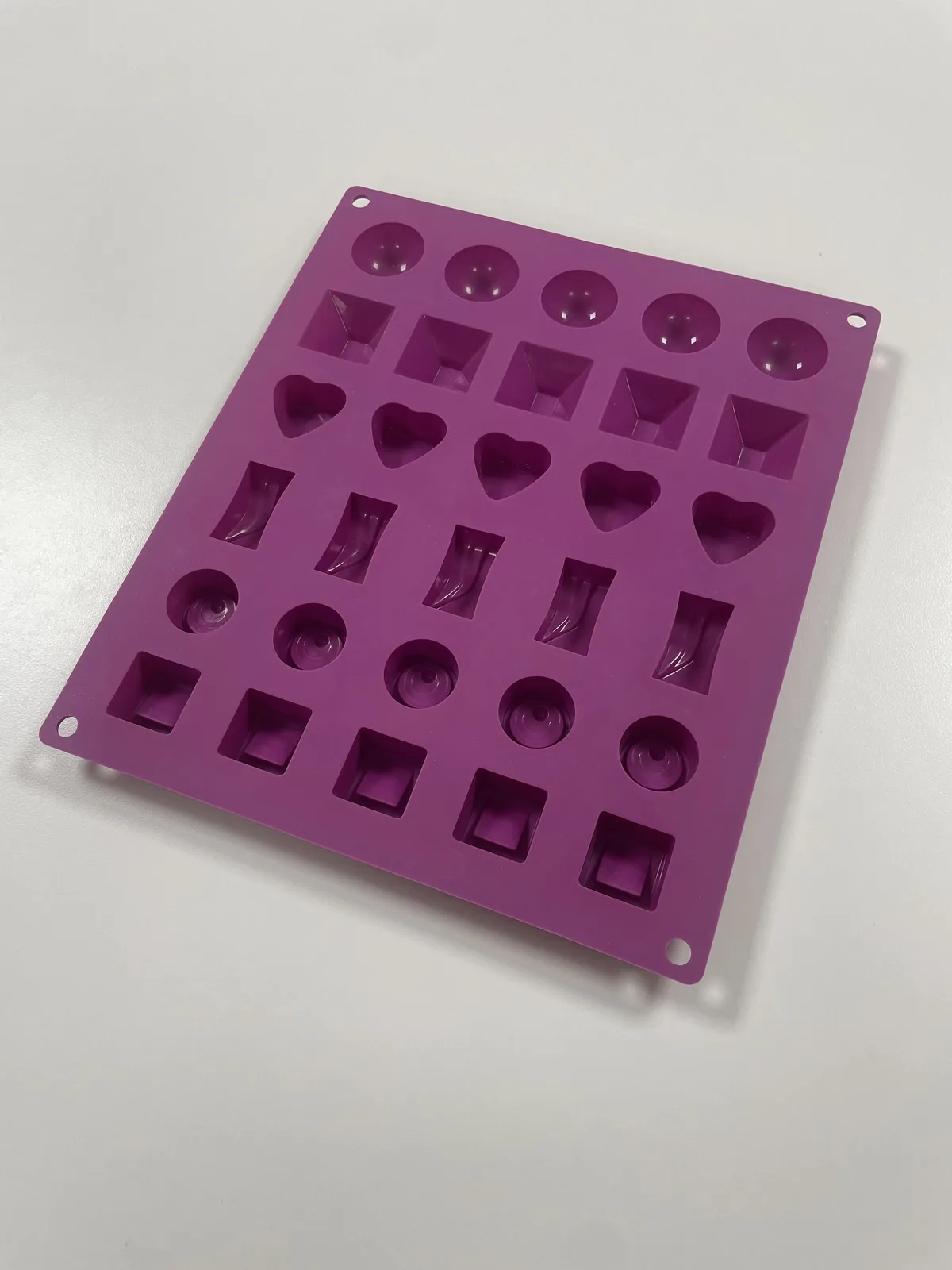 30-Cavity Mixed-Shape Silicone Sweets Mould