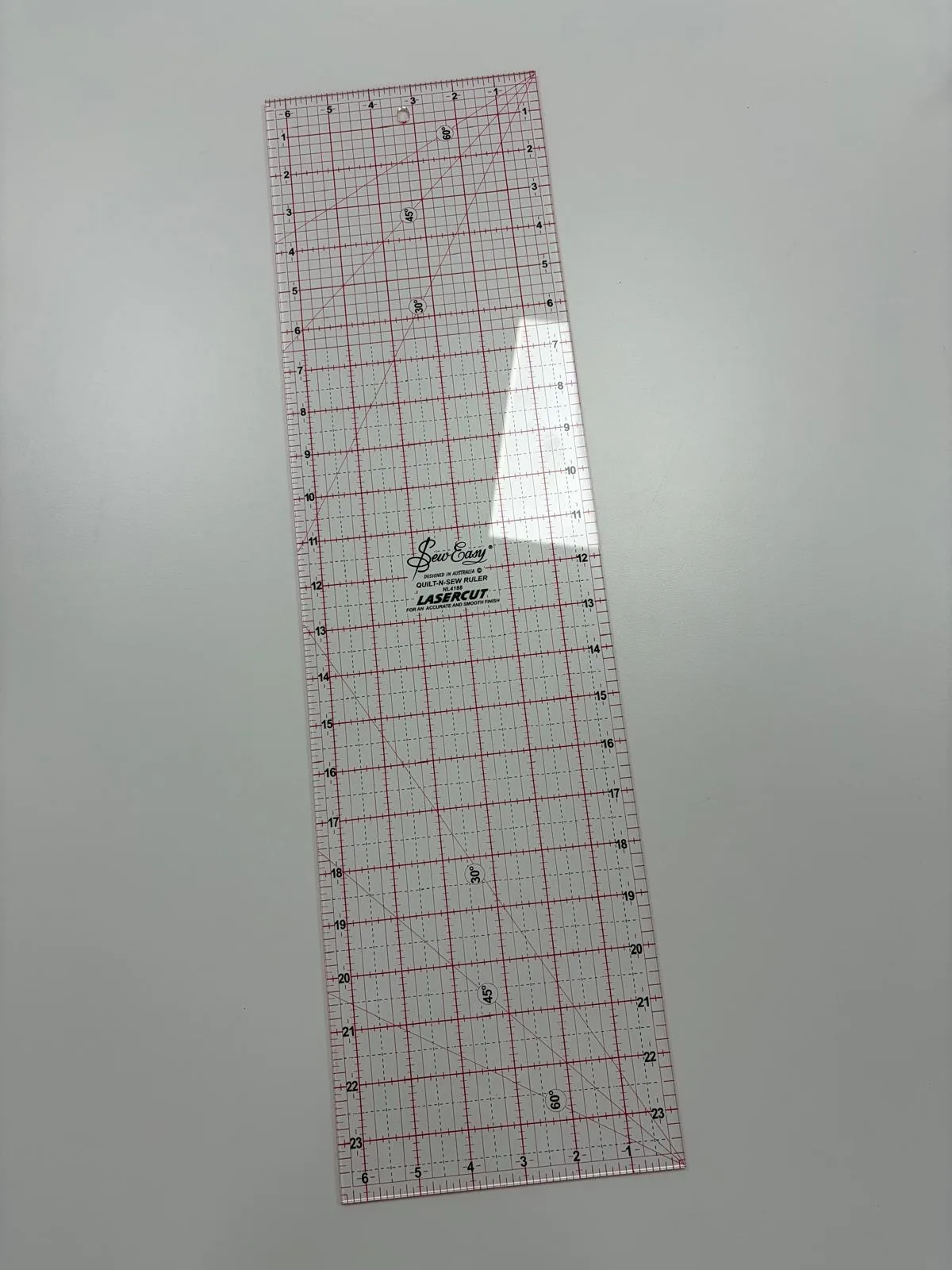 Sew Easy 6-inch by 24-inch acrylic quilt-n-sew craft ruler
