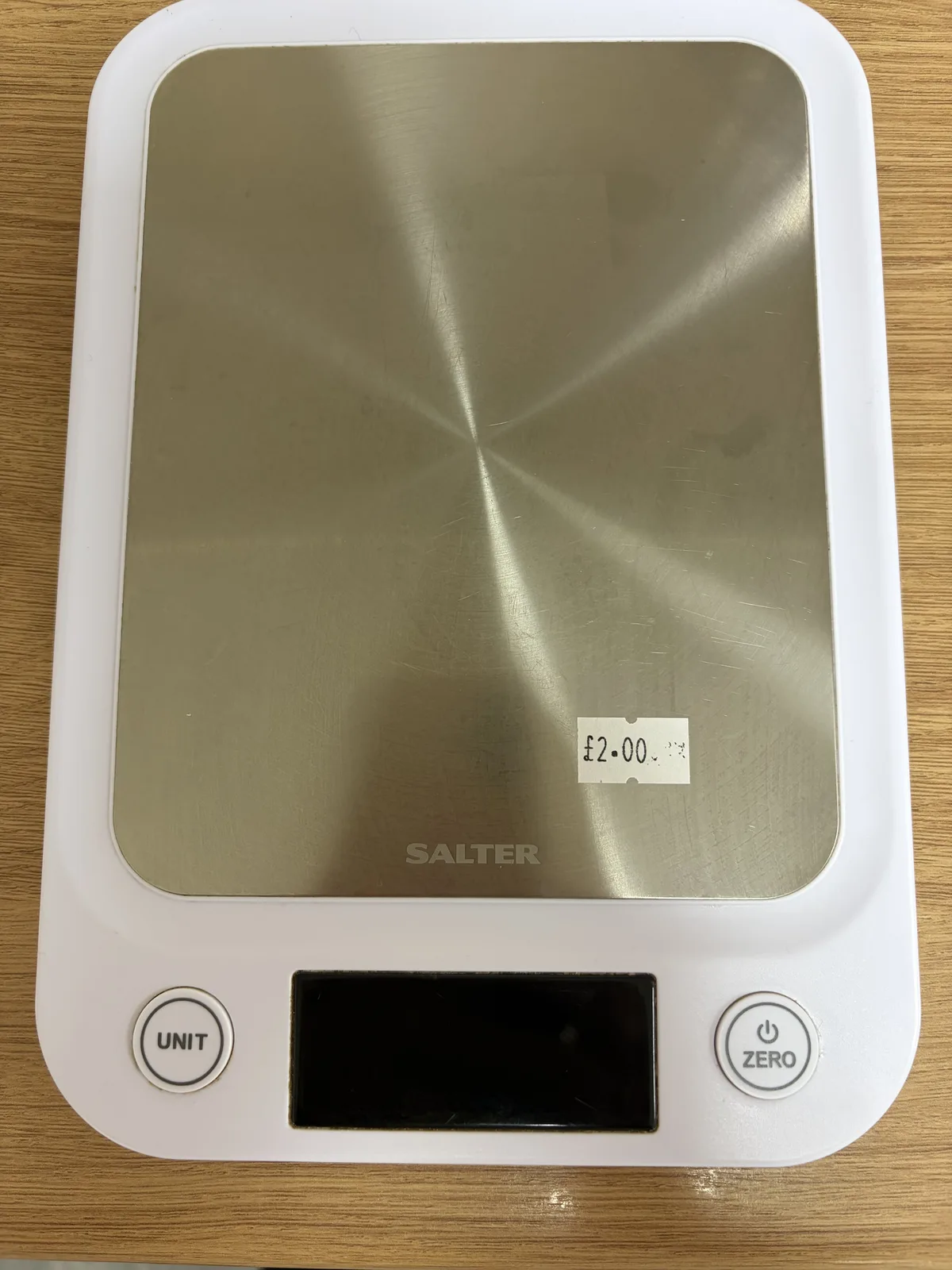 Salter digital kitchen scales with stainless steel platform